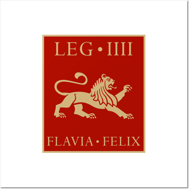 Standard of Legio IV Flavia Felix - Imperial Roman Army Wall Art by enigmaart